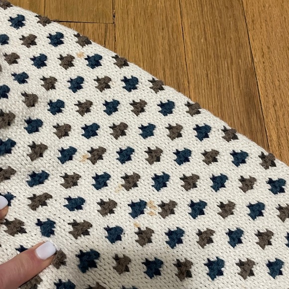 VTG Eddie Bauer Men's XL Cotton Fair Isle‎ Heavy Knit Crewneck Sweater USA Made - Picture 6 of 7